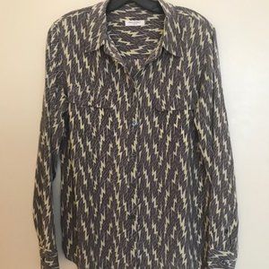Equipment Signature Silk Shirt - Lightning Print